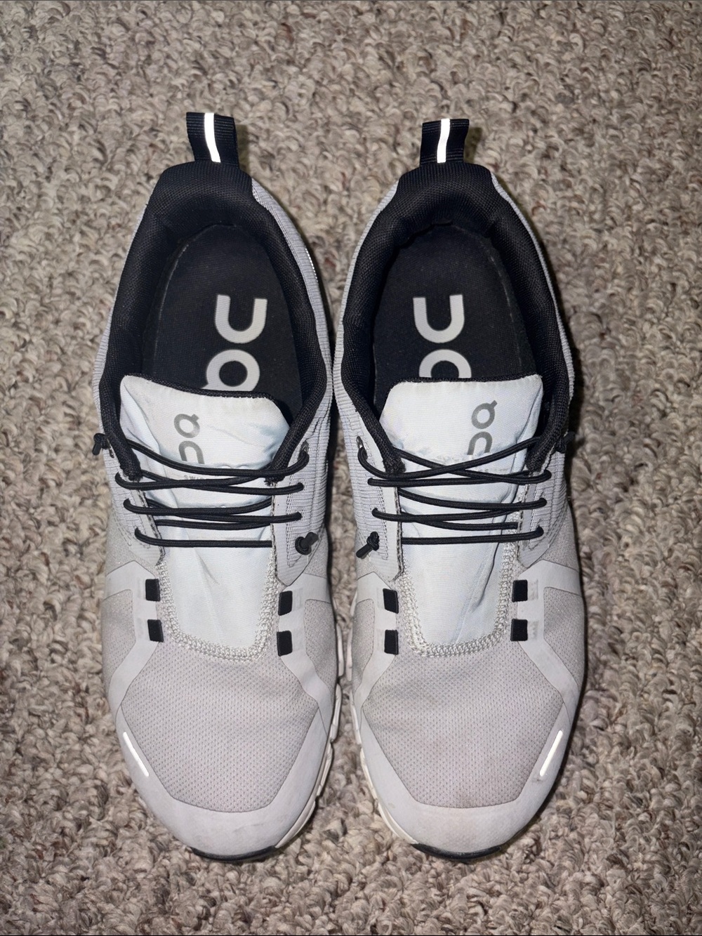 On Running Men's Cloud Shoe in Light Gray and Black - Picture 2 of 11